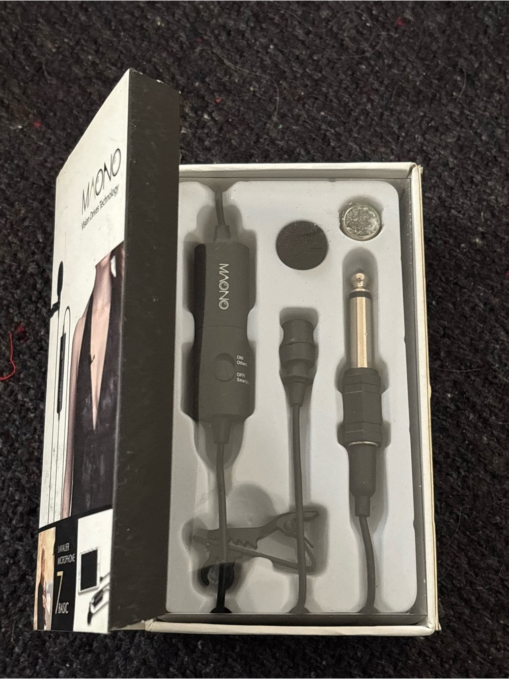Macno Lavaliere Microphone - Black - Picture 2 of 5